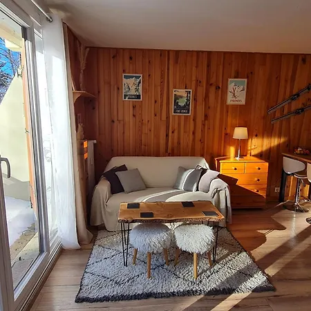 Appartement Cosy 1 Chambre, Renove Avec Terrasse Exposee Sud Font-Romeu-Odeillo-Via Exterior photo